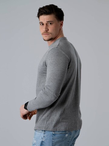 PANTONECLO Shirt 'Pantoneclo Men’s Crew Neck Long Sleeve T-Shirt- 3 PCS' in Grey