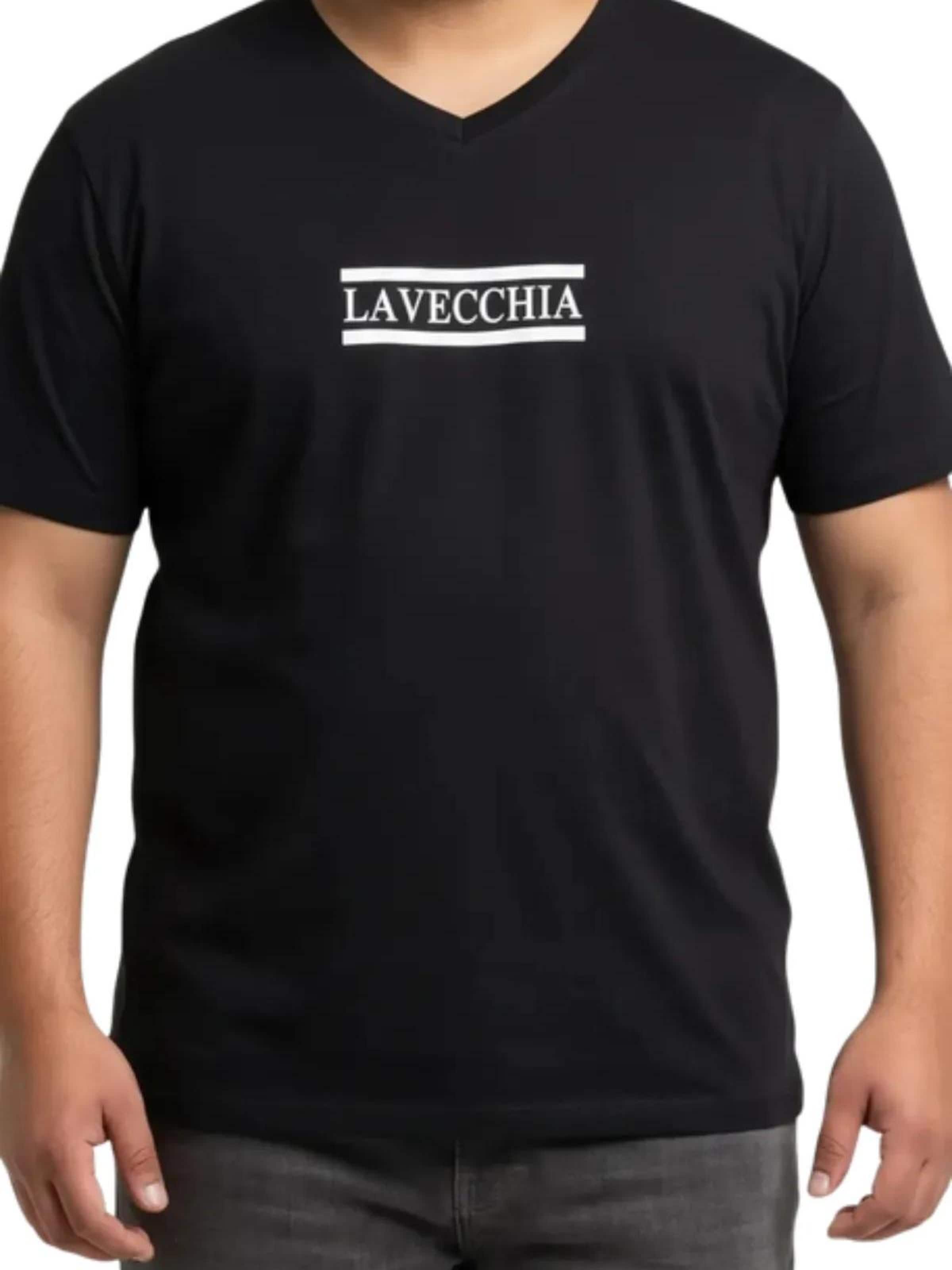 Lavecchia Koszulka 'LV-9500 Übergrößen' w kolorze czarny: przód