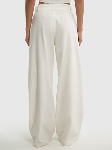 Wide Leg Pantalon 'Malu' BIG STAR en blanc