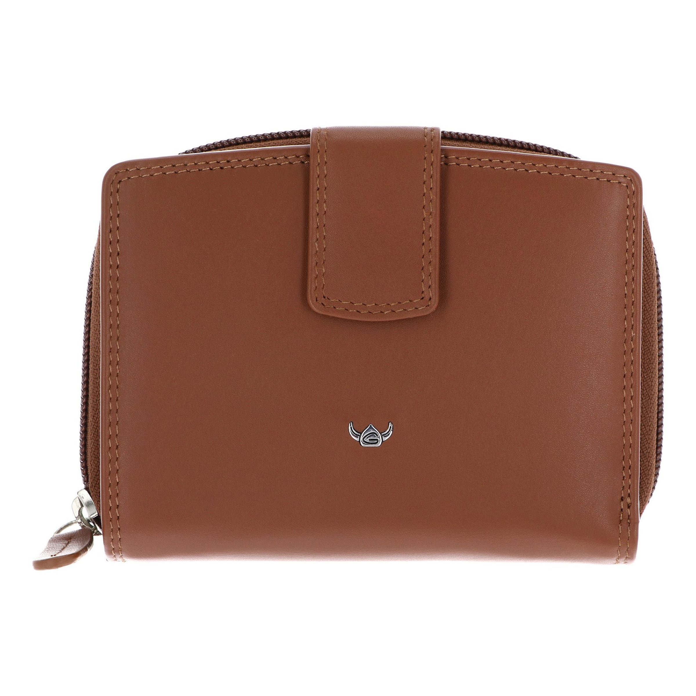 Porte-monnaies 'Polo' GOLDEN HEAD en marron : devant