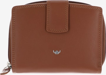Porte-monnaies 'Polo' GOLDEN HEAD en marron : devant