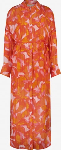 Fabienne Chapot Shirt Dress in Orange: front