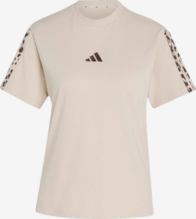XS dydžio Sportiniai marškinėliai iš ADIDAS SPORTSWEAR, spalva – gelsvai pilka spalva / brokato spalva / tamsiai ruda, Prekių apžvalga
