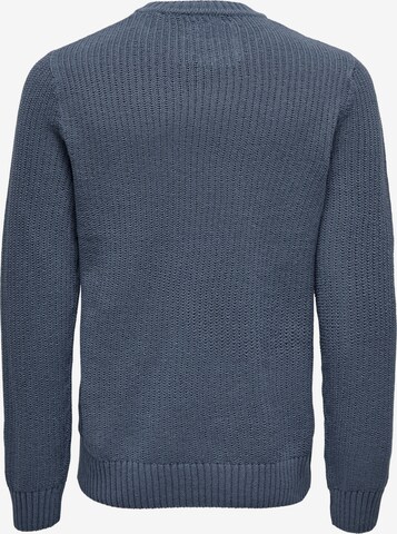 Only & Sons Sweater 'DASH' in Blue