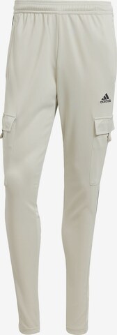 Coupe slim Pantalon de sport 'Tiro' ADIDAS SPORTSWEAR en beige : devant