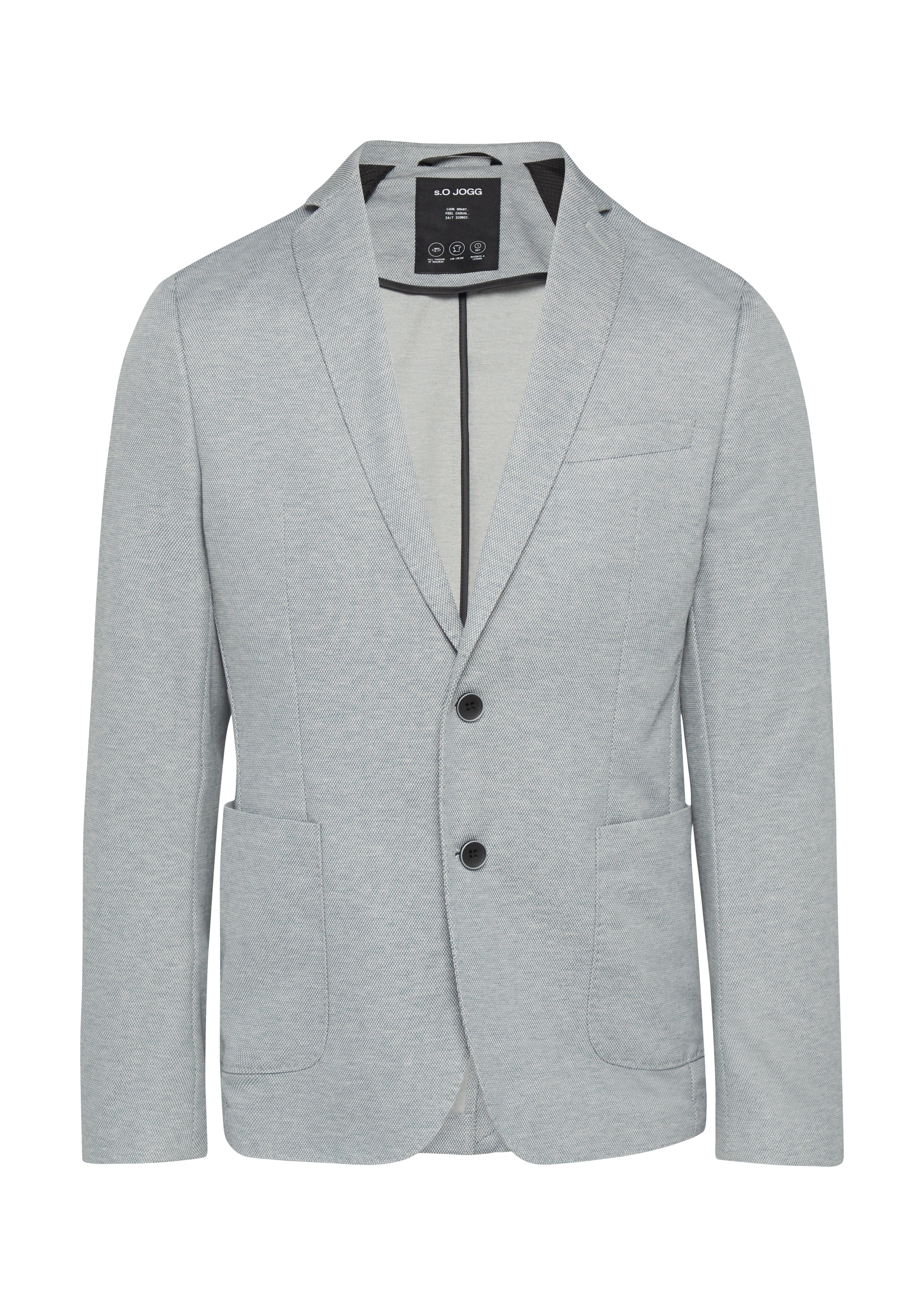 s.Oliver BLACK LABEL Slim fit Colbert in Grijs: voorkant