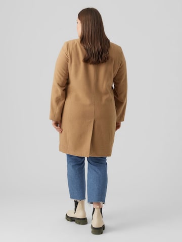 Vero Moda Curve Between-Seasons Coat in Brown