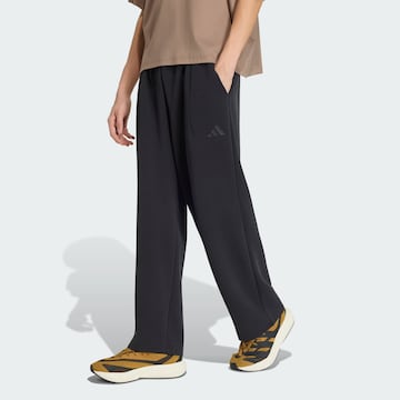 Loosefit Pantalon de sport ADIDAS SPORTSWEAR en noir : devant