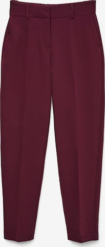 Pantalon à plis 'VMGLORIA' VERO MODA en rouge : devant
