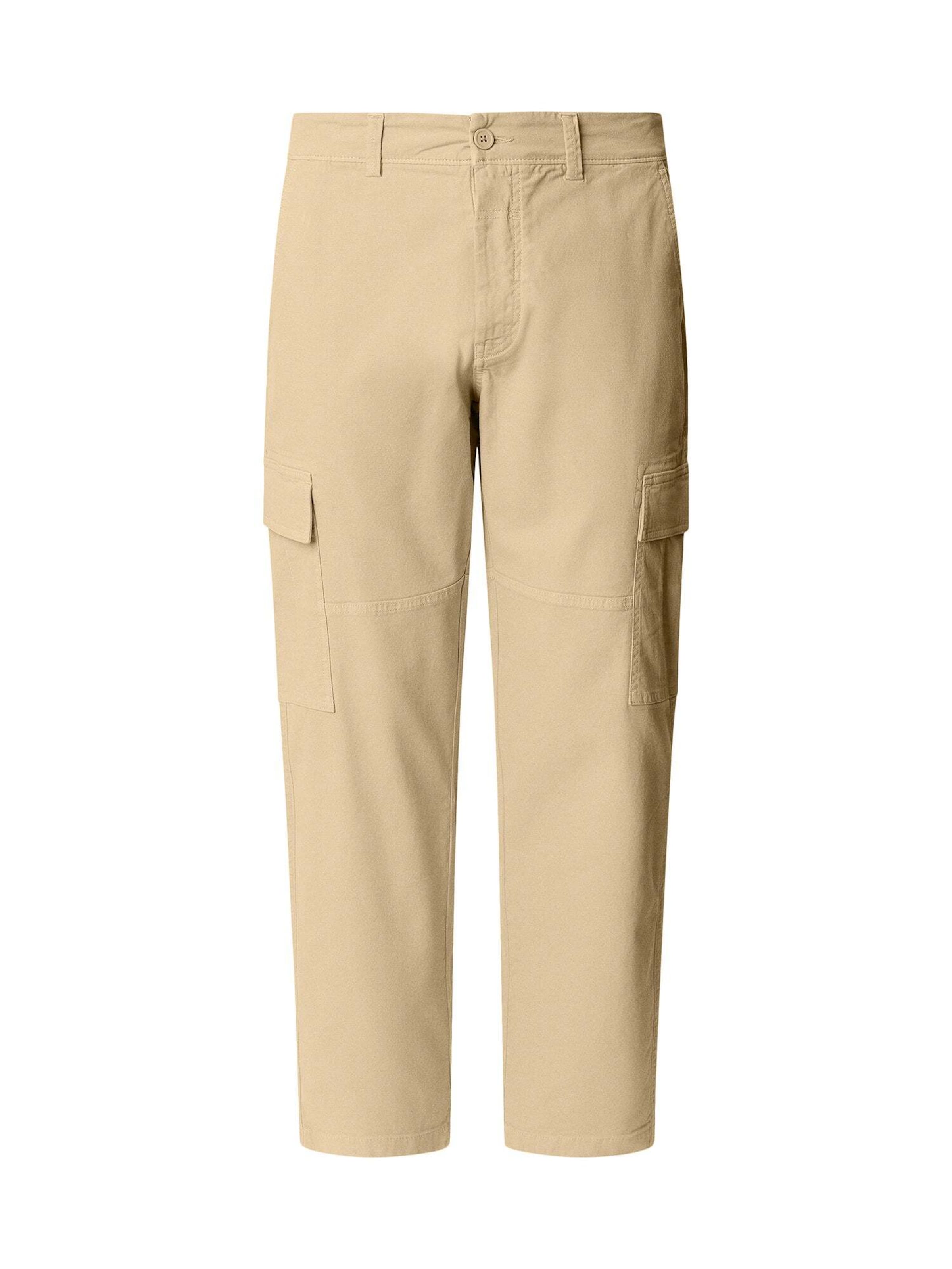 Pepe Jeans Regular Cargo Pants in Beige: front