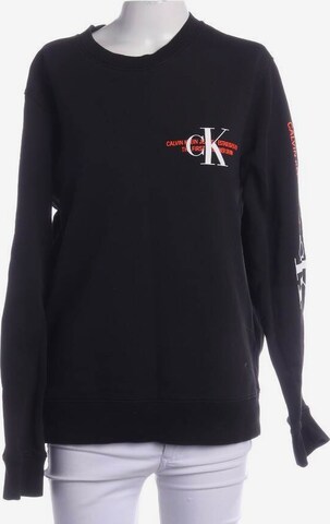 Calvin Klein Sweatshirt & Zip-Up Hoodie in M in Black: front