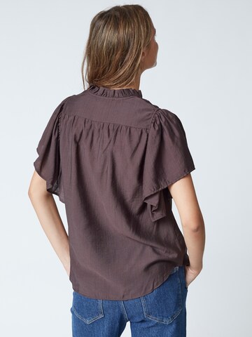 co'couture Blouse 'Hera' in Bruin