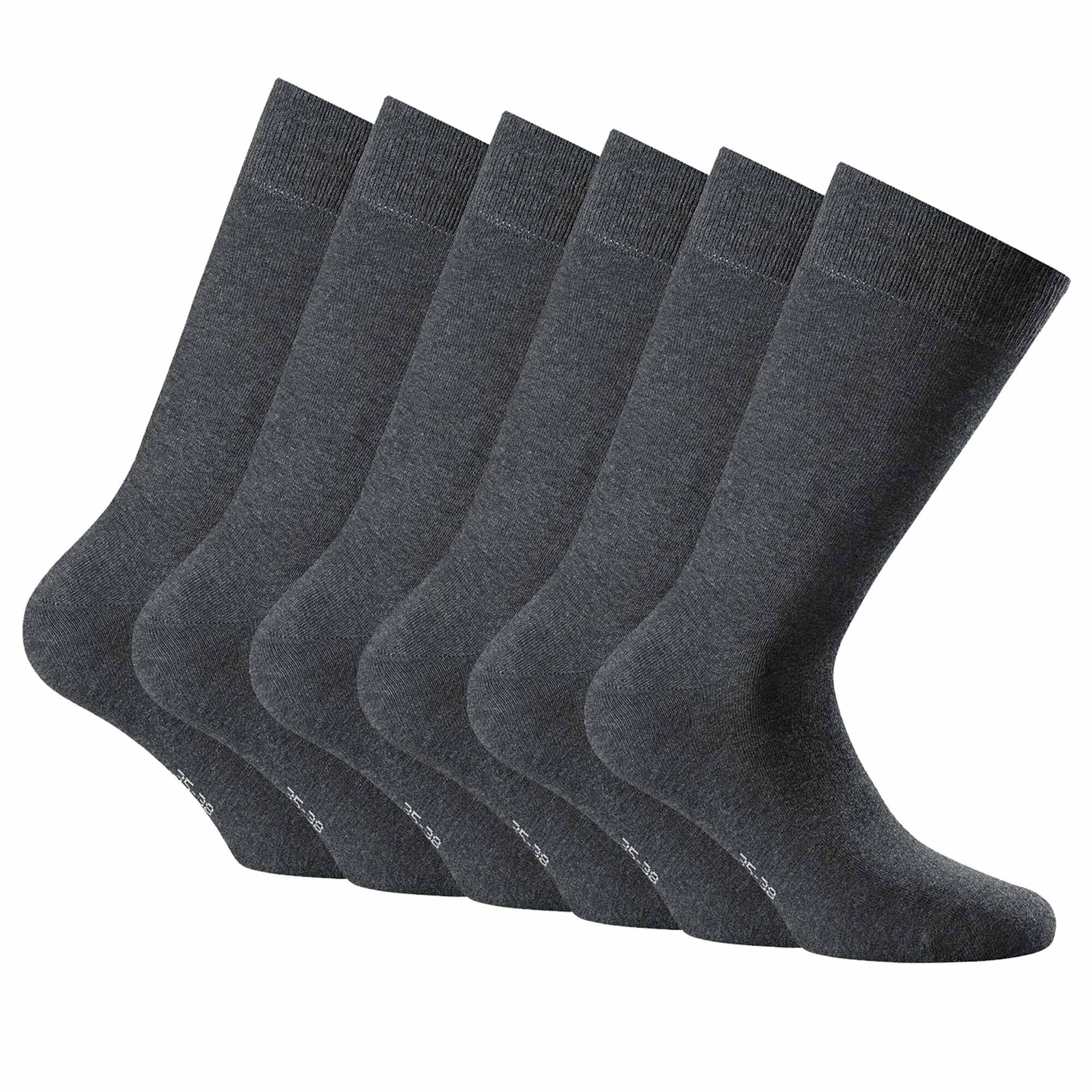 Rohner Basic Socks in Grey: front