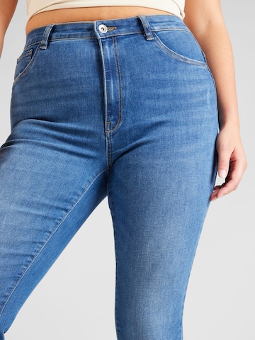 ONLY Curve Skinny Jeans 'ONCROSE' in Blau