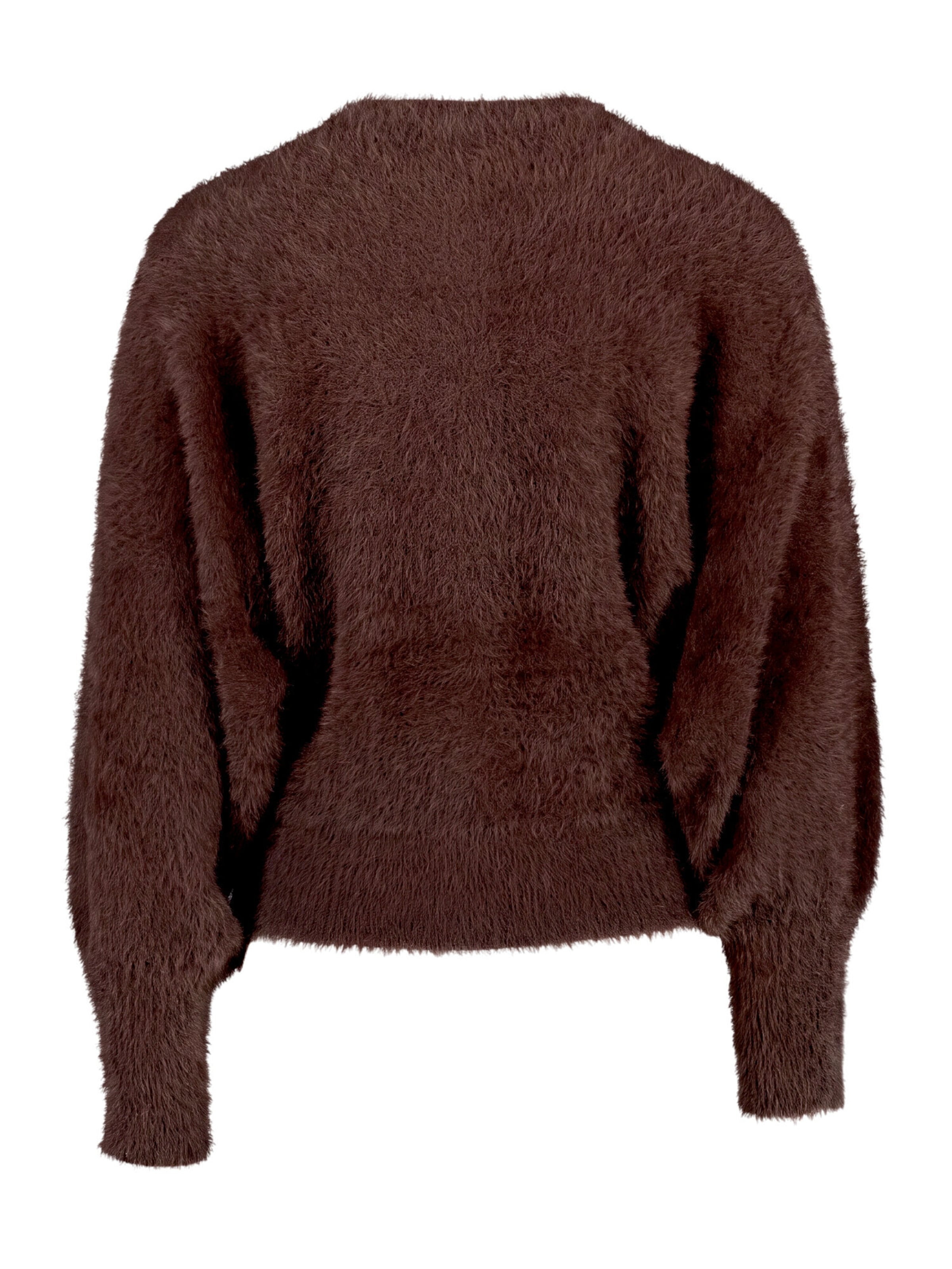 zero Gebreid vest in Bruin