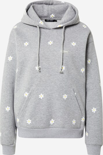 LOCAL HEROES Sweatshirt 'DAISY' in gelb / grau / weiß, Produktansicht