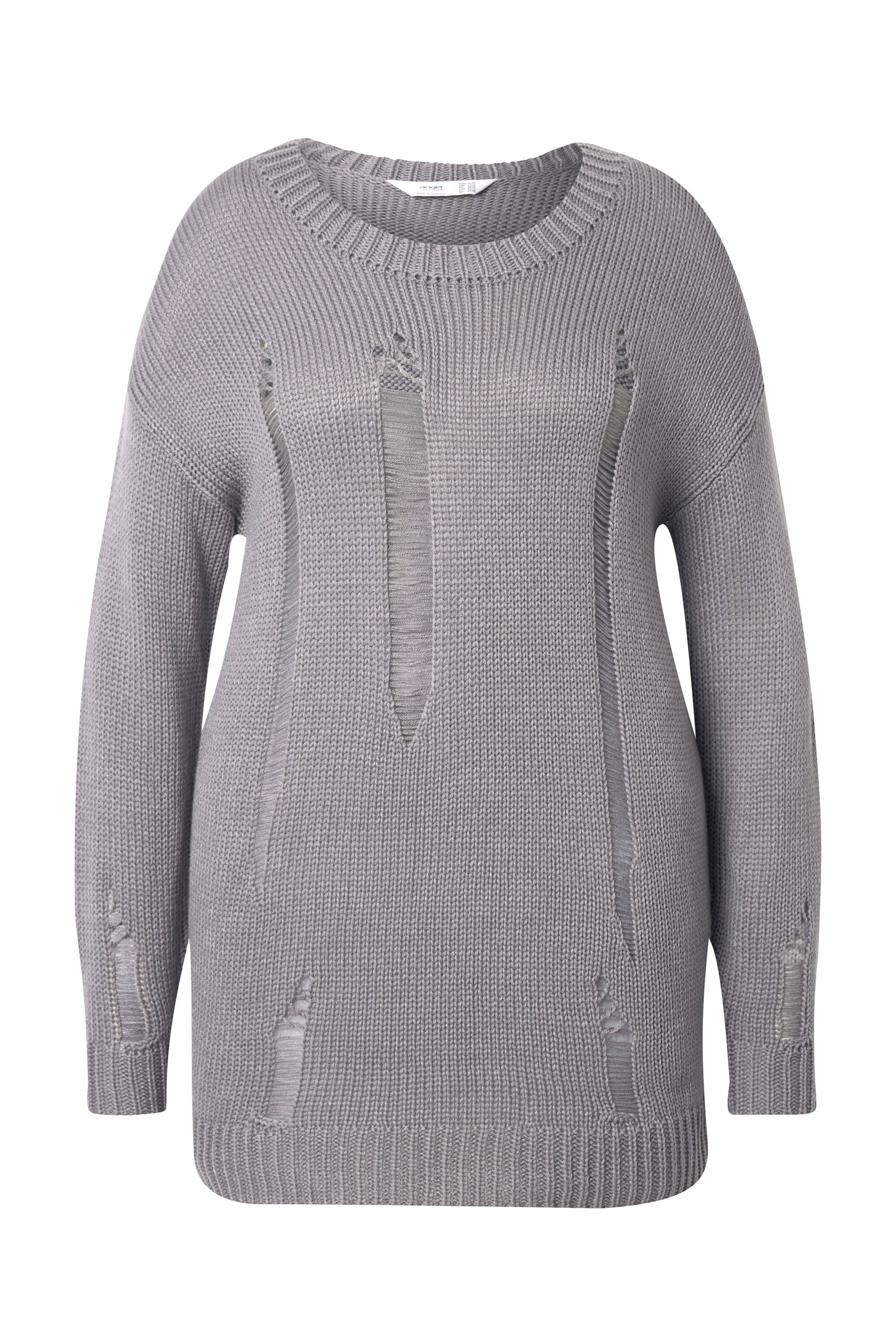 Angel of Style Sweater in Grey: front