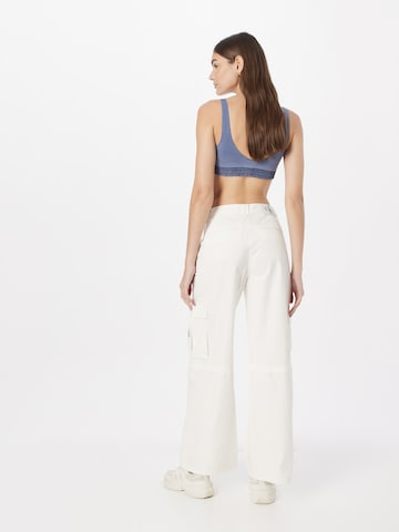 Calvin Klein Jeans Wide Leg Cargobukser i hvid