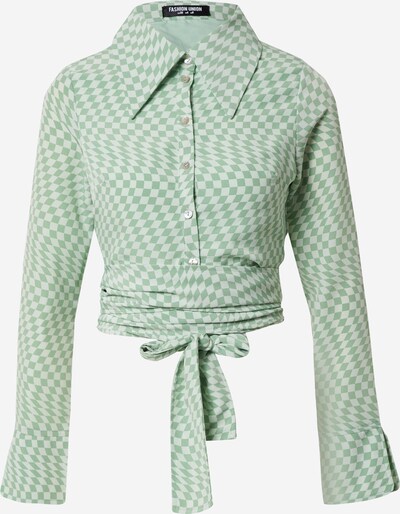 Fashion Union Bluse 'HAMMER' in grün / pastellgrün, Produktansicht