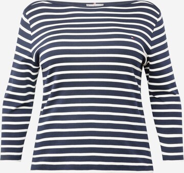 Tricou 'New Cody' de la Tommy Hilfiger Curve pe albastru: față