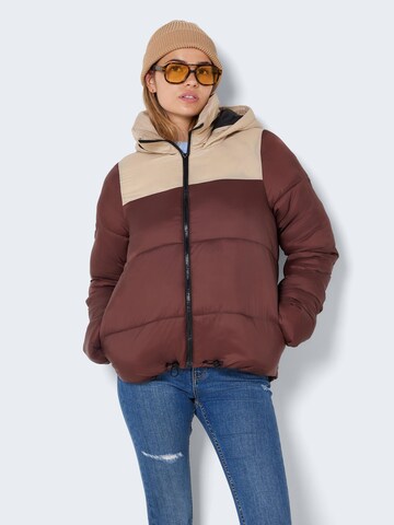 Noisy may Winter Jacket 'ALES' in Brown: front