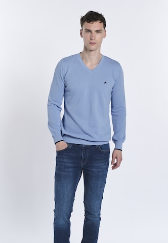 DENIM CULTURE Sweter 'ROMEO' w kolorze niebieski