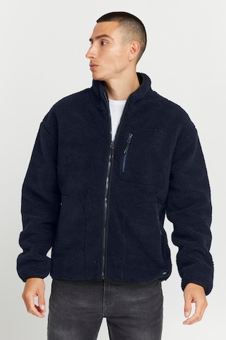 BLEND Fleece jas in Blauw: voorkant