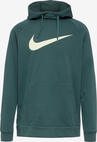 NIKE Athletic Sweatshirt 'Swoosh' in Green: front