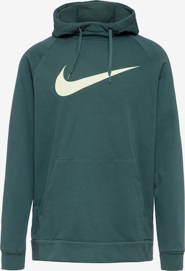NIKE Sportsweatshirt 'Swoosh' in dunkelgrün / weiß, Produktansicht