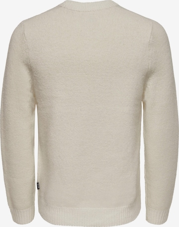 Pullover 'Rio' di Only & Sons in bianco