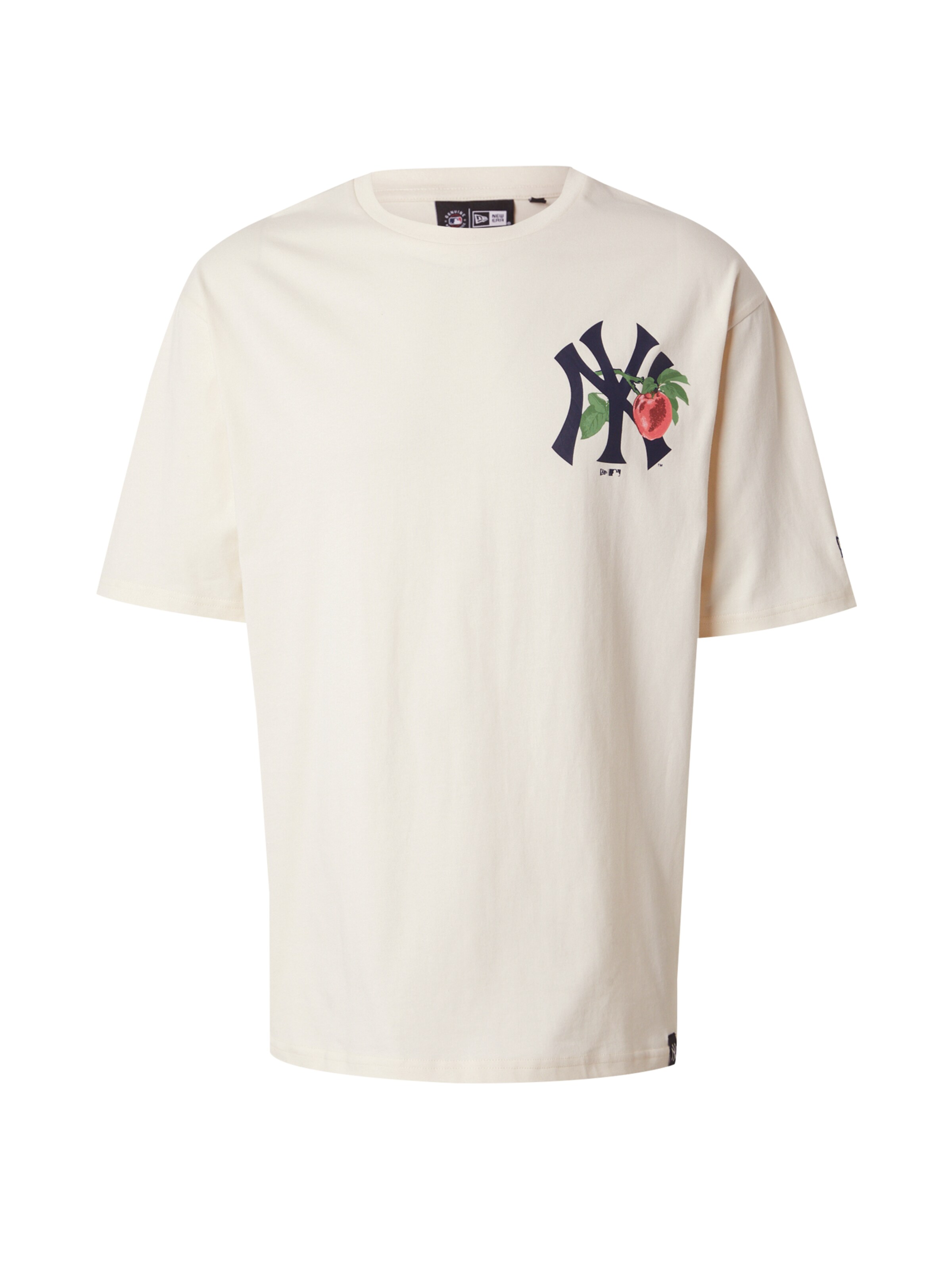 Maglietta 'MLB FRUIT NEYYAN' di NEW ERA in bianco: frontale