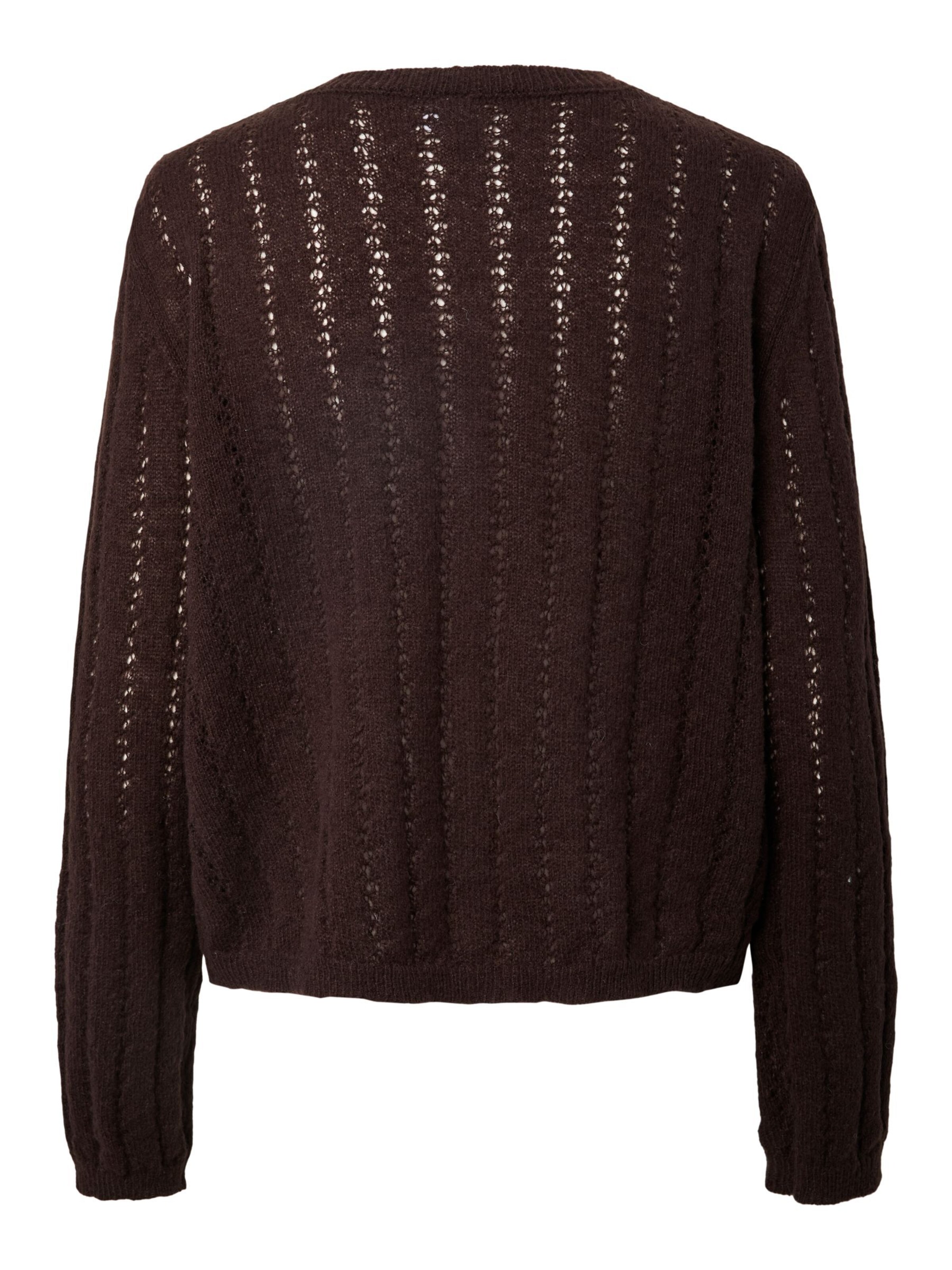 PIECES Strickjacke 'PCAda' in Braun