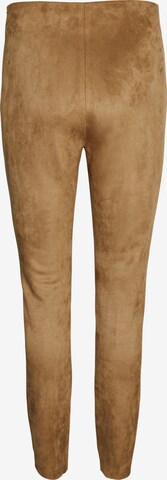 VERO MODA Skinny Leggings 'Donna Dina' in Bruin