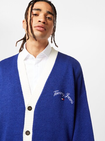 Tommy Jeans - Casaco de malha em azul