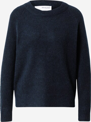 Pull-over 'Lulu' SELECTED FEMME en bleu : devant