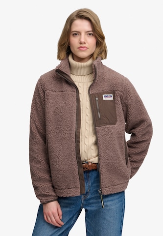 Superdry & Co Between-Season Jacket 'HERITAGE' in Brown: front