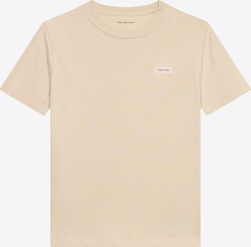 Calvin Klein Jeans Tričko – béžová: přední strana