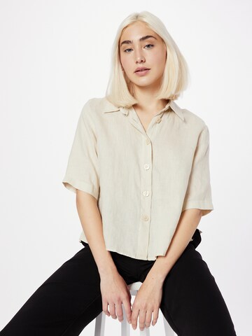 UNITED COLORS OF BENETTON Blouse in Beige: voorkant