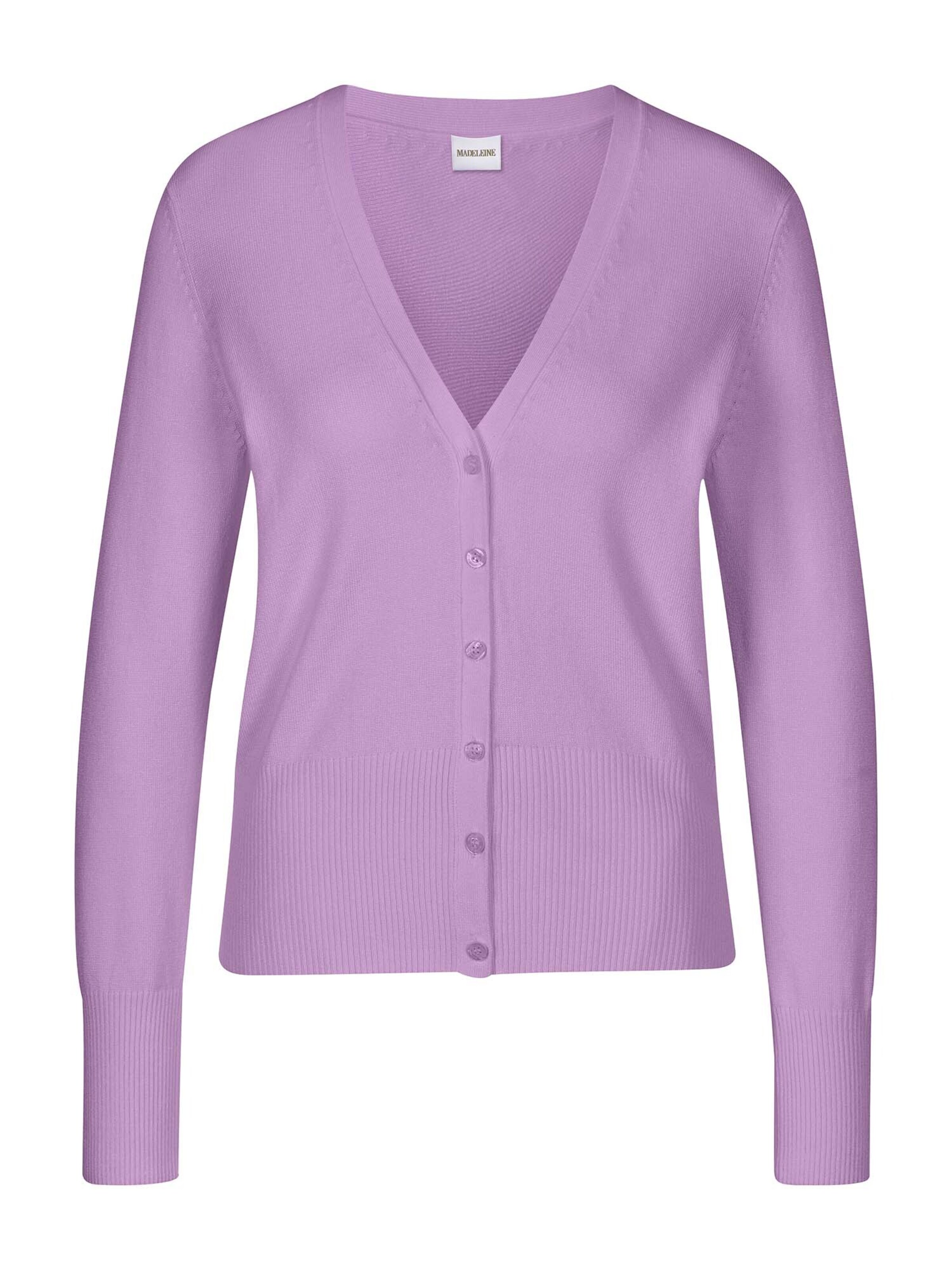 Cardigan MADELEINE en rose : devant