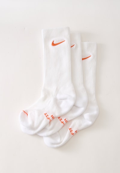 Nike Sportswear Socken 'Everyday' in 34-38 in orange / weiß, Produktansicht