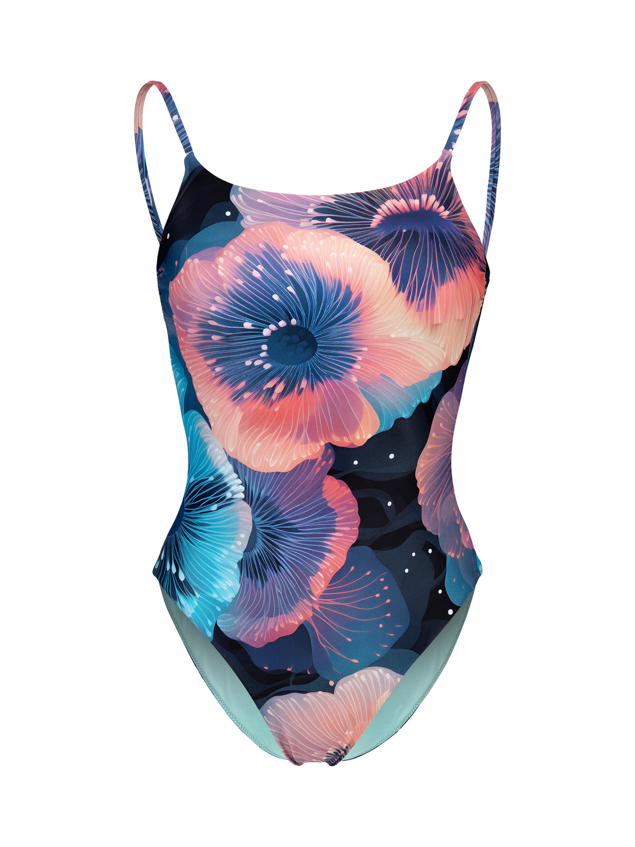 ARENA Бански костюм 'WATER PRINTS' в синьо: отпред