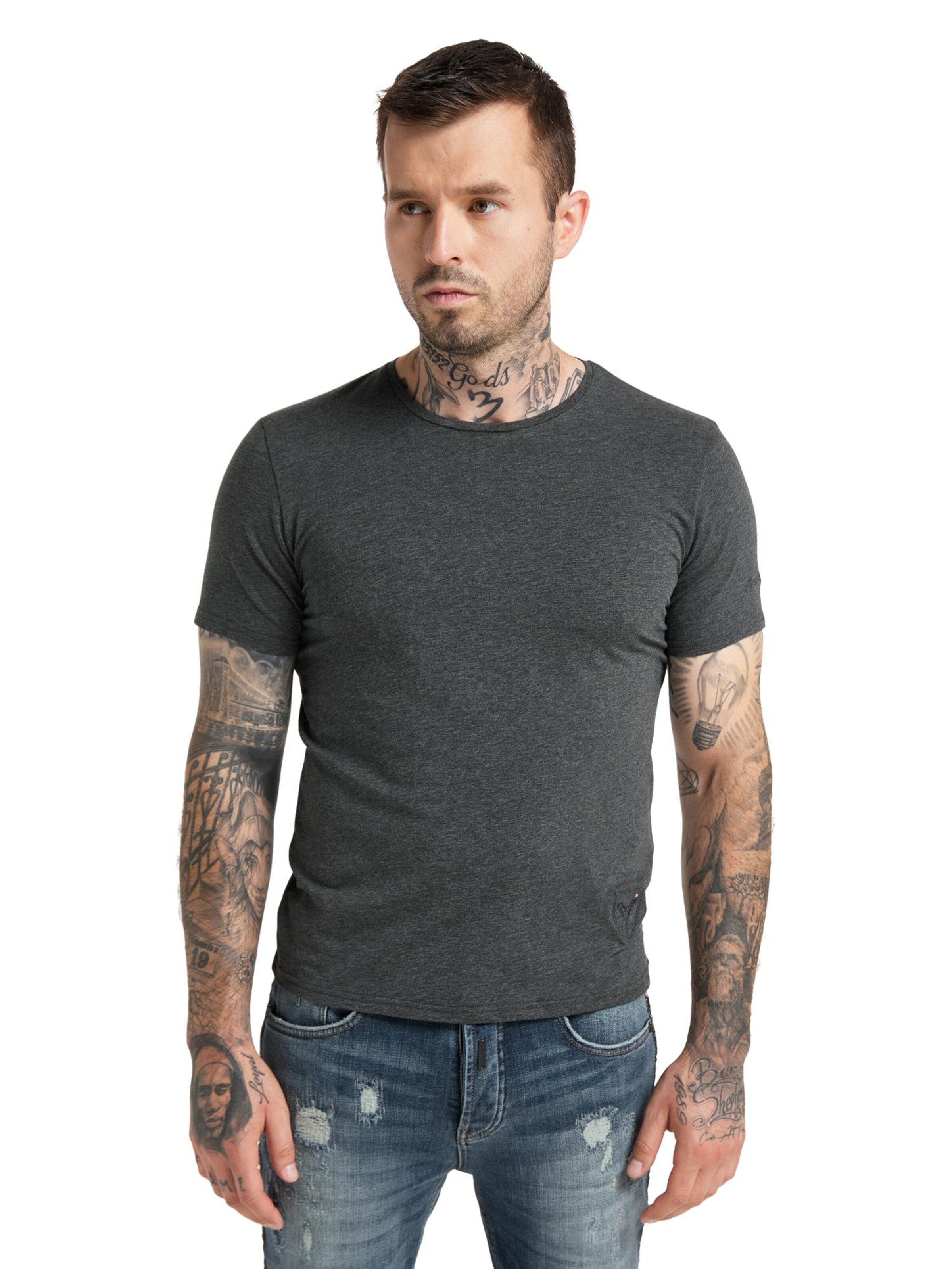 Carlo Colucci Shirt in Grijs: voorkant