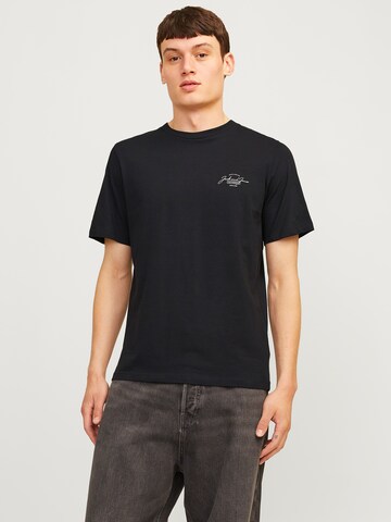 JACK & JONESMajica 'JWHFERRIS' - crna boja: prednji dio