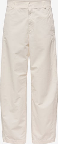 ONLY Baggy Trousers 'ONLCllair' in White: front