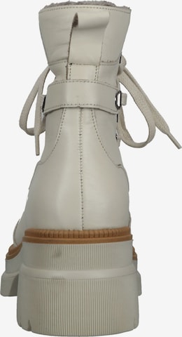 ILC Lace-Up Ankle Boots in Beige