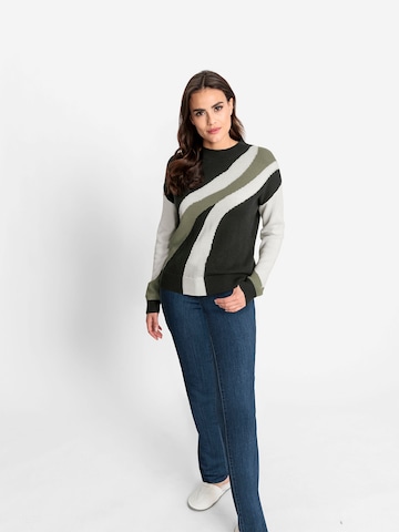 Pull-over heine en vert : devant