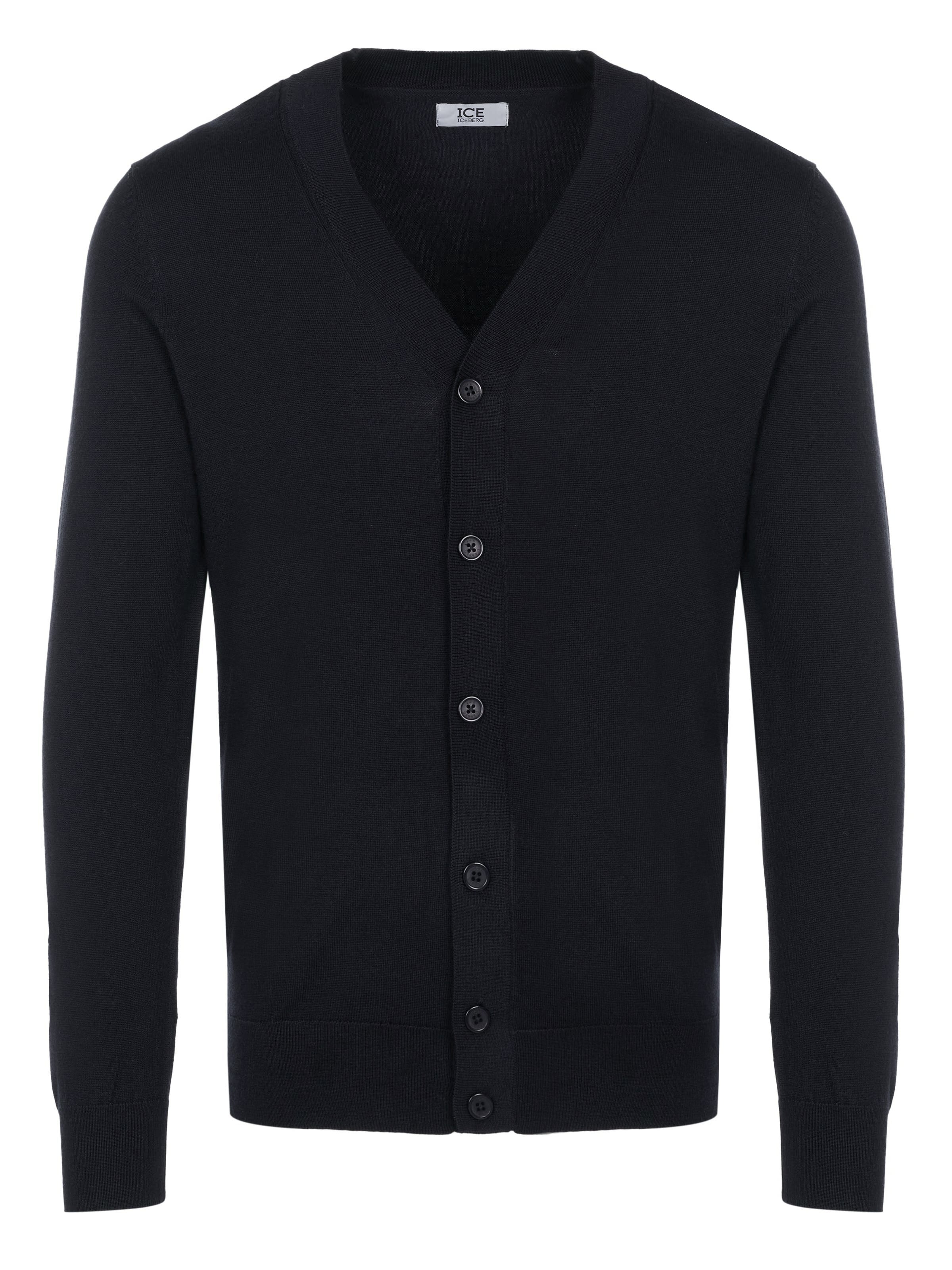 ICEBERG Strickjacke‌‌‌ in Schwarz: Vorderseite