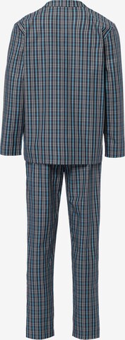 Hanro Pyjama 'Night & Day' in Blau