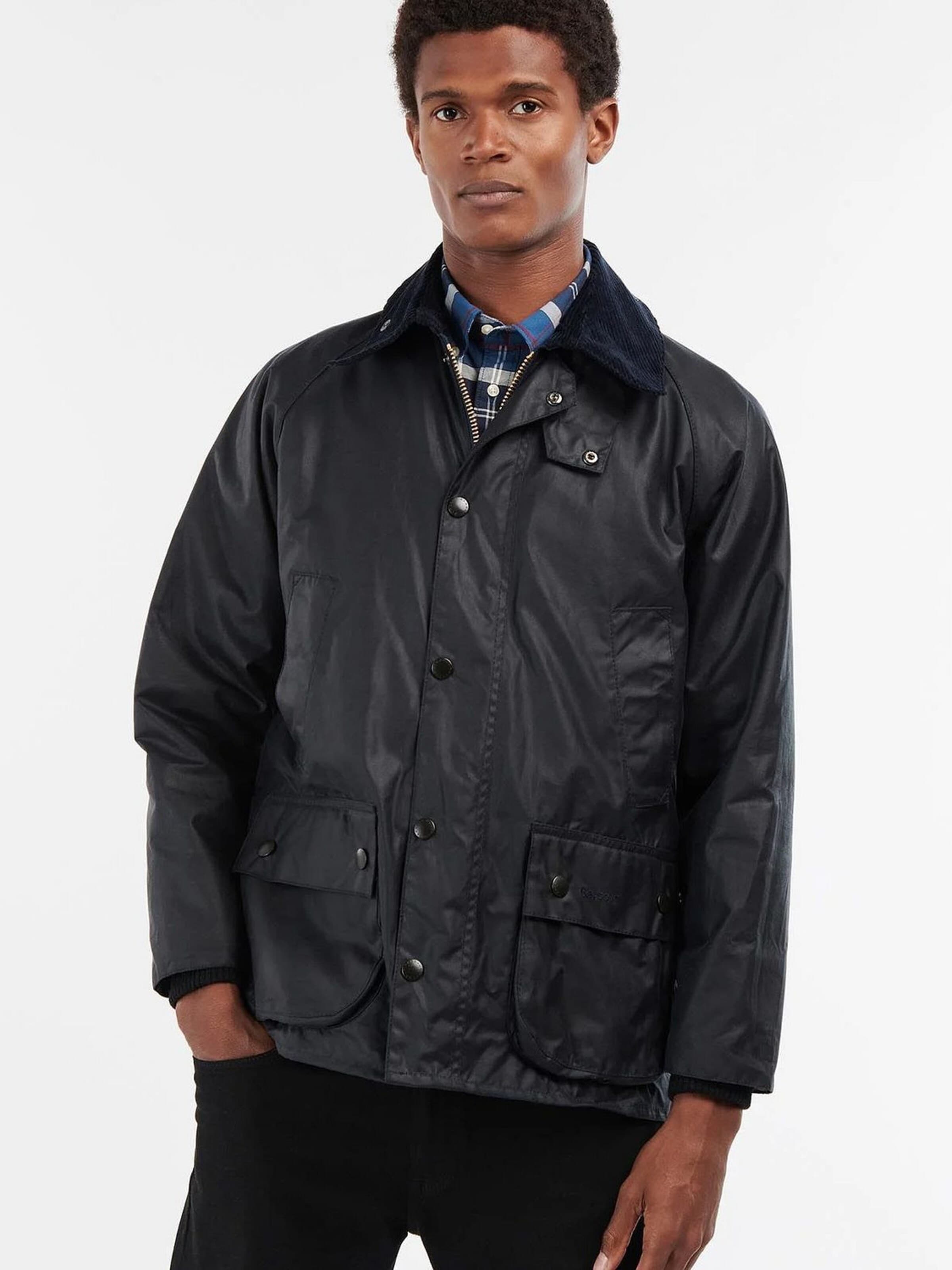 Barbour Winterjas 'Bedale' in Blauw: voorkant