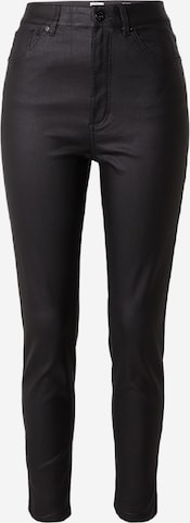 QS Slimfit Spodnie 'Sadie' w kolorze czarny: przód